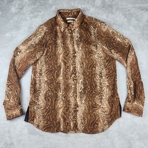 Scotch & Soda Starwatcher Womens Animal Print Shirt Blouse Button Up Size S (?)